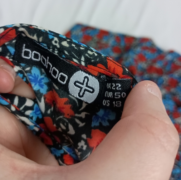 BOHOO Floral Cottagecore, Whimsy,Spring V-Neck Dress (#498) - Picture 2 of 8